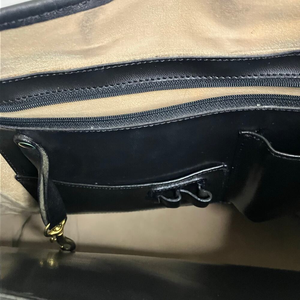 Brahmin Black Leather Tote Shoulder Bag - Picture 8 of 12